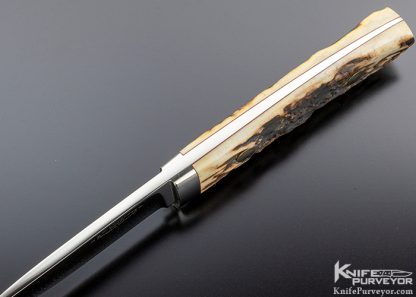 Bob Loveless Custom Knife Premium Stag Lawndale Drop Point Hunter - Image 5