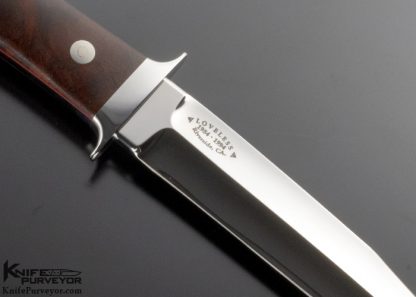 Bob Loveless Custom Knife 40 Years Football Logo Desert Ironwood Dixon Fighter - Image 4