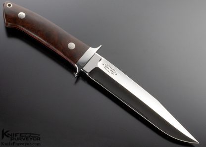 Bob Loveless Custom Knife 40 Years Football Logo Desert Ironwood Dixon Fighter - Image 3