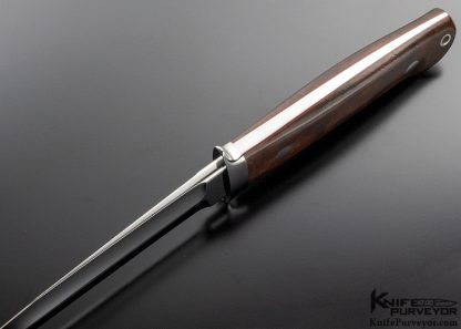 Bob Loveless Custom Knife 40 Years Football Logo Desert Ironwood Dixon Fighter - Image 5