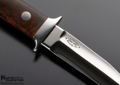 Bob Loveless Custom Knife 40 Year Logo Desert Ironwood Boot Knife - Image 4