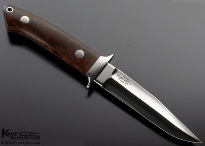 Bob Loveless Custom Knife 40 Year Logo Desert Ironwood Boot Knife - Image 3