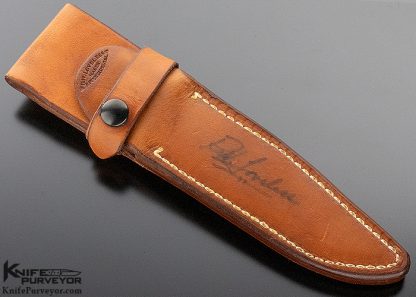Bob Loveless Custom Knife 40 Year Logo Desert Ironwood Boot Knife - Image 7