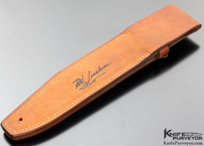 Bob Loveless Custom Knife Double Nude Logo Micarta "Big Bear" Subhilt Fighter with Double Escutcheons - Image 8
