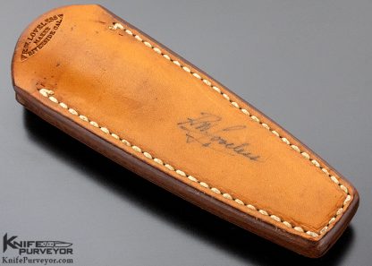 Bob Loveless Custom Knife 1990's Green Canvas Micarta New York Special #849 - Image 7