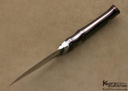 Bob Loveless Custom Knife Double Signature Burgandy Micarta Hideout - Image 5