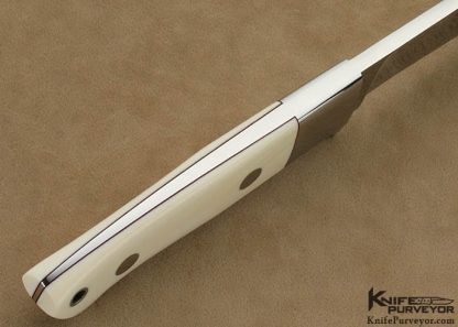 Bob Loveless Custom Knives #1  Drop Point Hunter with Extended Bolster Featured in Luigi Peppini's "R.W. Loveless" Collection Book - Image 4