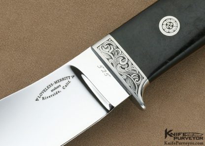 Bob Loveless Custom Knife Stanley Stoltz Engraved Loveless Merrit Logo Rag Micarta Nessmuk Skinner - Image 2