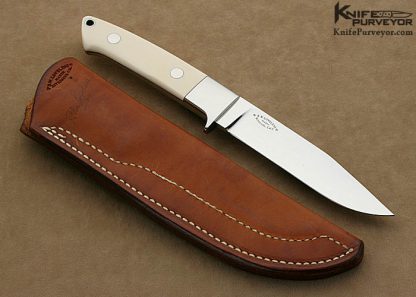 Bob Loveless Custom Knives #1 Stretch Utility with Extended Bolster Featured in Luigi Peppini's "R.W. Loveless" Collection Book - Image 3
