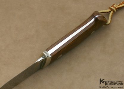 Bob Loveless Custom Knife Lignum Vitae Drop Point Hunter - Image 5