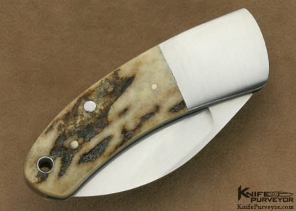 Bob Lum Custom Knife Stag Chinese Folder Slipjoint - Image 3