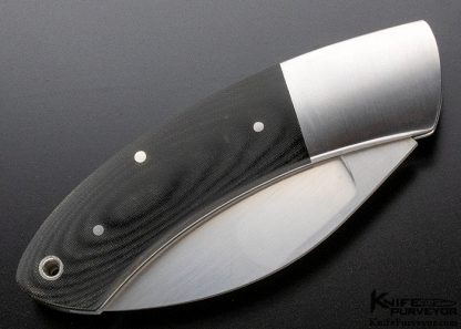 Bob Lum Custom Knife Black Micarta Slipjoint - Image 5
