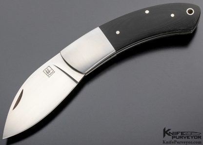 Bob Lum Custom Knife Black Micarta Slipjoint