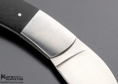 Bob Lum Custom Knife Black Micarta Slipjoint - Image 4