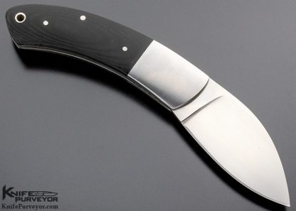 Bob Lum Custom Knife Black Micarta Slipjoint - Image 3