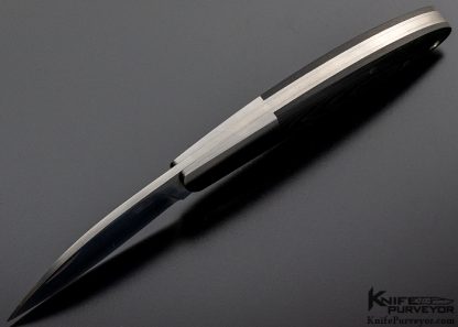 Bob Lum Custom Knife Black Micarta Slipjoint - Image 6