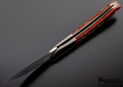 Bob Lum Custom Knife Red Jigged Bone Slipjoint - Image 7
