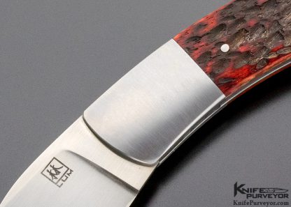 Bob Lum Custom Knife Red Jigged Bone Slipjoint - Image 2