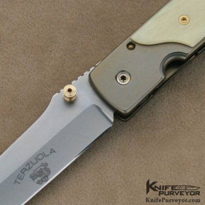Bob Terzuola Custom Knife CPM S30V, Titanium Linerlock - Image 2