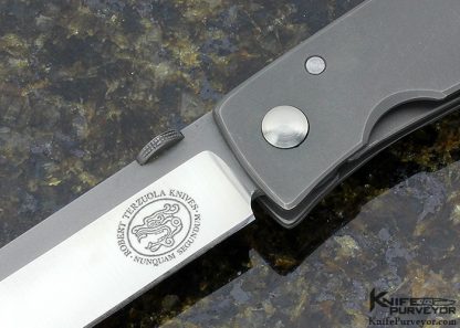 Robert Terzola Custom Knife Titanium Linerlock - Image 2