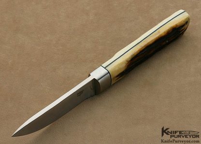 Bob Terzuola Custom Knife Guatemalan Made Sambar Stag Fixed Blade - Image 3