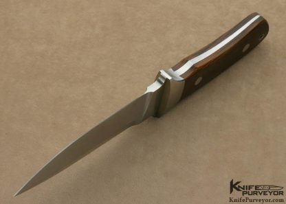 Bob Terzuola Custom Knife Guatemalan Made Lignum Vitae "Combat Master" Fixed Blade - Image 5