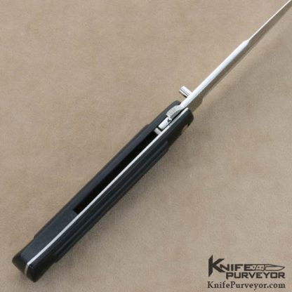 Phil Boguszewski Custom Knives Black Micarta Stiletto Linerlock - Image 4
