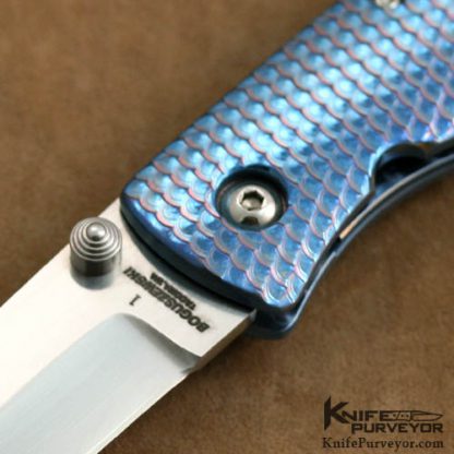 Phil Boguszewski Custom Knife #1 Fish Scale Linerlock - Image 2