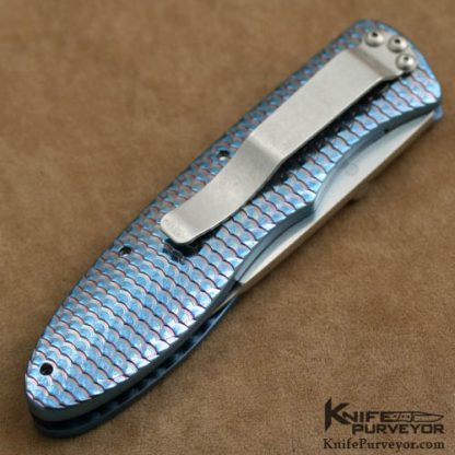 Phil Boguszewski Custom Knife #1 Fish Scale Linerlock - Image 3