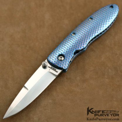 Phil Boguszewski Custom Knife #1 Fish Scale Linerlock