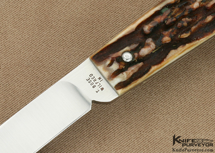 Tony Bose Custom Knife Stag Desk Knife - Image 2