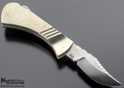 Bracy Ledford Custom Knife Nickle Silver Lockback - Image 3