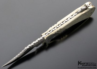 Bracy Ledford Custom Knife Nickle Silver Lockback - Image 6