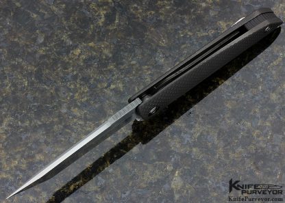 Brian Nadeau Custom Knife Typhoon Milled Titanium Tanto Linerlock - Image 4