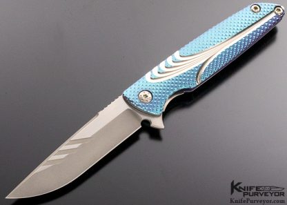 Brian Nadeau Custom Knife Typhoon Milled Titanium Tanto Linerlock