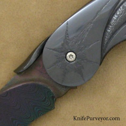 David Broadwell Custom Knife "Black Comet" Linerlock - Image 2