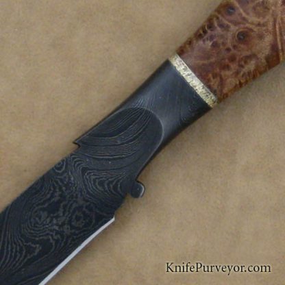 David Broadwell & Bailey Bradshaw Custom Knife Collaboration Fancy Droppoint Hunter - Image 2