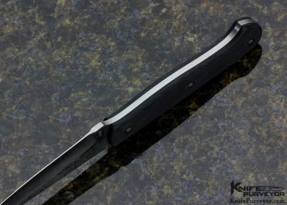 Bud Nealy Custom Knife Daryl Meier Damascus & Black G-10 - Image 6