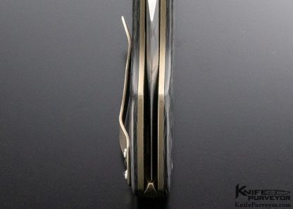 Michael Burch Custom Knife Super Conductor & Carbon Fiber Large "Tangent Varient" Linerlock Flipper - Image 8
