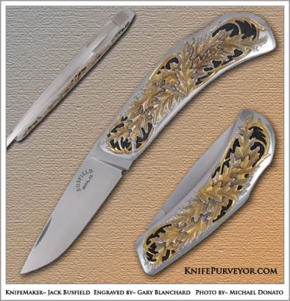 Jack Busfield's Custom Knife: Gentleman's Lockback Engraved by Gary Blanchard