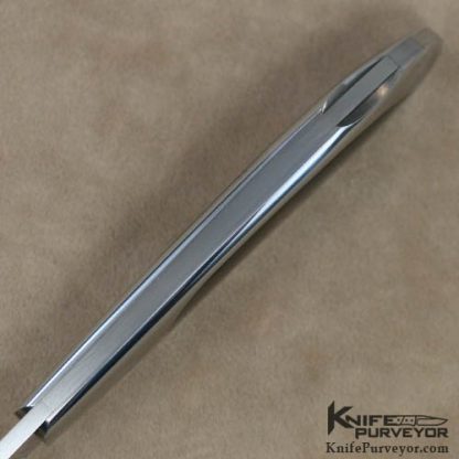 Jack Busfield Custom Knife Blacklip Pearl Interframe Lockback - Image 5