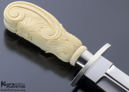 Buster Warenski Custom Knife Carved Dagger - Image 6