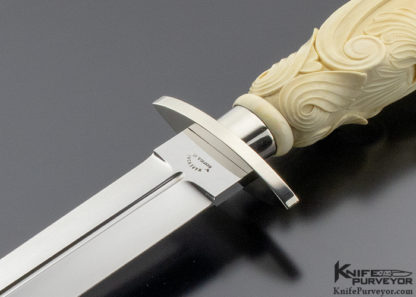 Buster Warenski Custom Knife Carved Dagger - Image 2