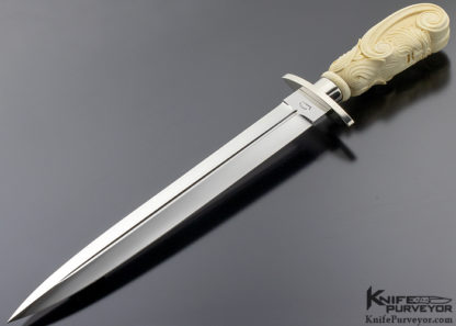 Buster Warenski Custom Knife Carved Dagger