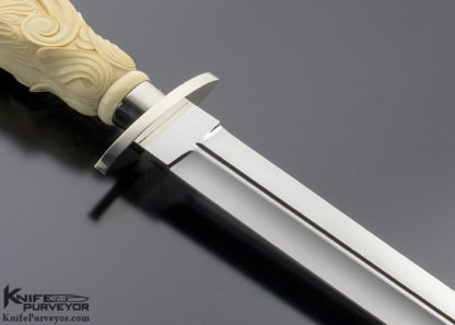 Buster Warenski Custom Knife Carved Dagger - Image 4