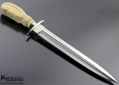 Buster Warenski Custom Knife Carved Dagger - Image 3