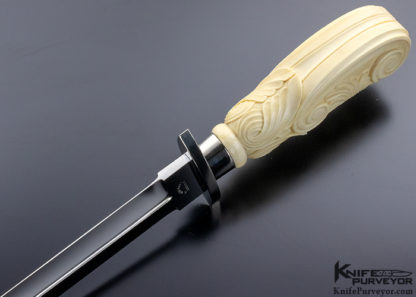 Buster Warenski Custom Knife Carved Dagger - Image 7