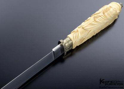 Buster Warenski Custom Knife Sole Authorship Engraved & Carved San Francisco Bowie - Image 7