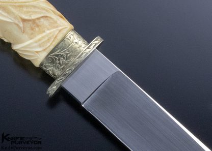 Buster Warenski Custom Knife Sole Authorship Engraved & Carved San Francisco Bowie - Image 5