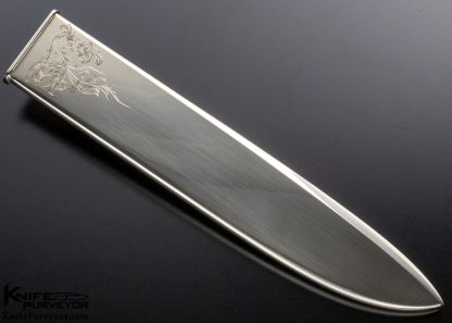 Buster Warenski Custom Knife Sole Authorship Engraved & Carved San Francisco Bowie - Image 4
